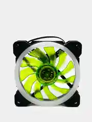 Салатовый кулер для процессора компьютера с LED подсветкой
