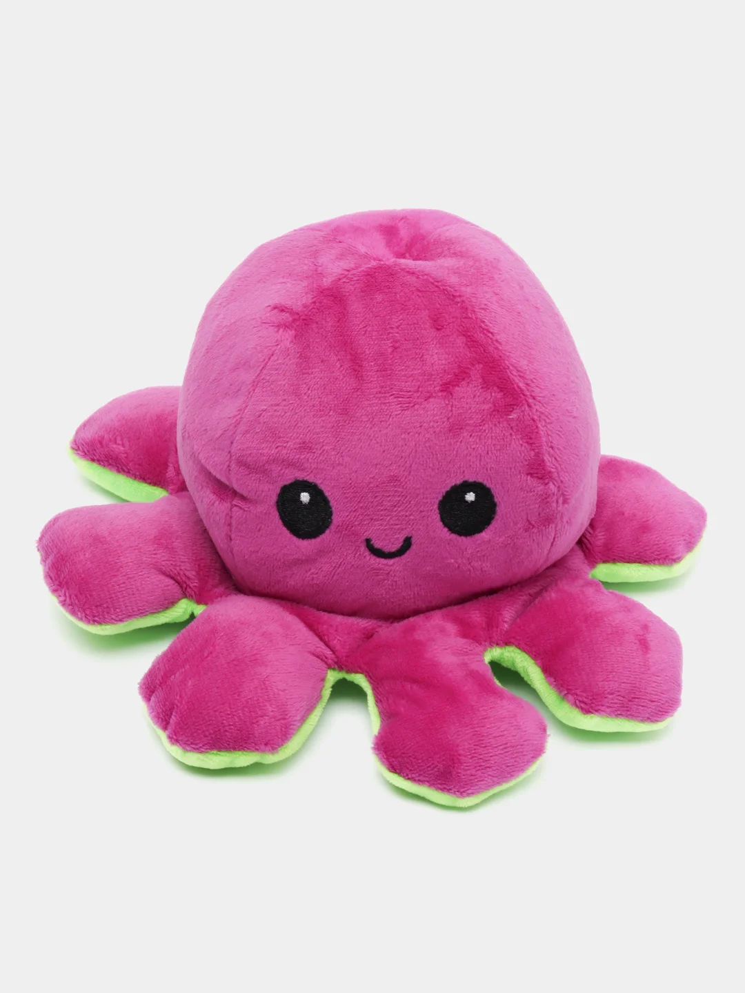 Аметистовый игрушка осьминог перевёртыш, мягкая, двусторонний, 20*10 см