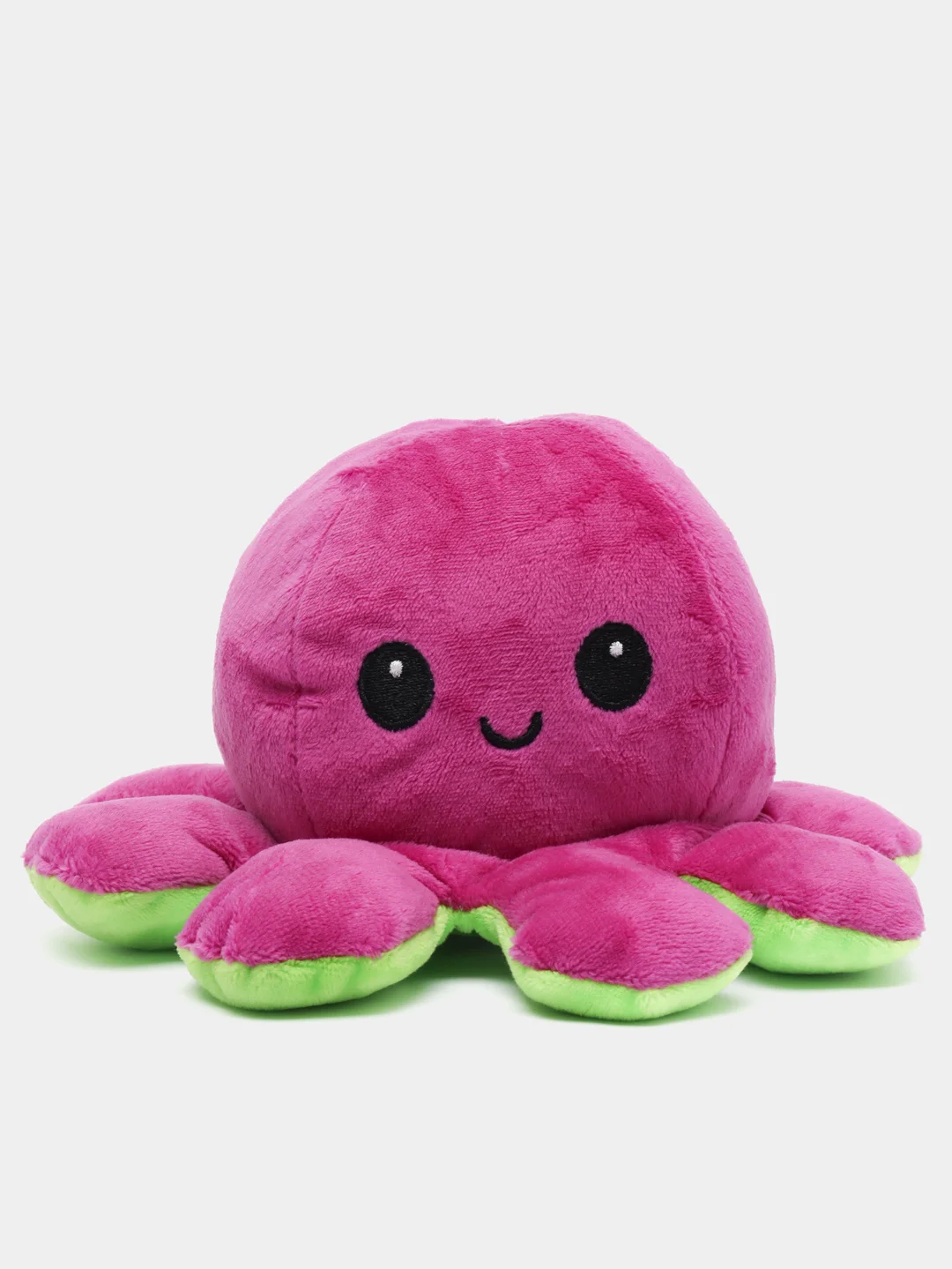 Аметистовый игрушка осьминог перевёртыш, мягкая, двусторонний, 20*10 см