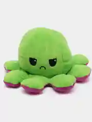 Аметистовый игрушка осьминог перевёртыш, мягкая, двусторонний, 20*10 см