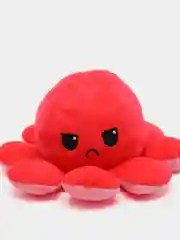 Кораллово-розовый игрушка осьминог перевёртыш, мягкая, двусторонний, 20*10 см
