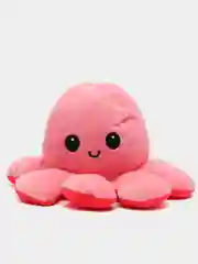Кораллово-розовый игрушка осьминог перевёртыш, мягкая, двусторонний, 20*10 см