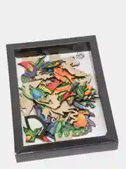 Лесной зеленый пазлы фигурные