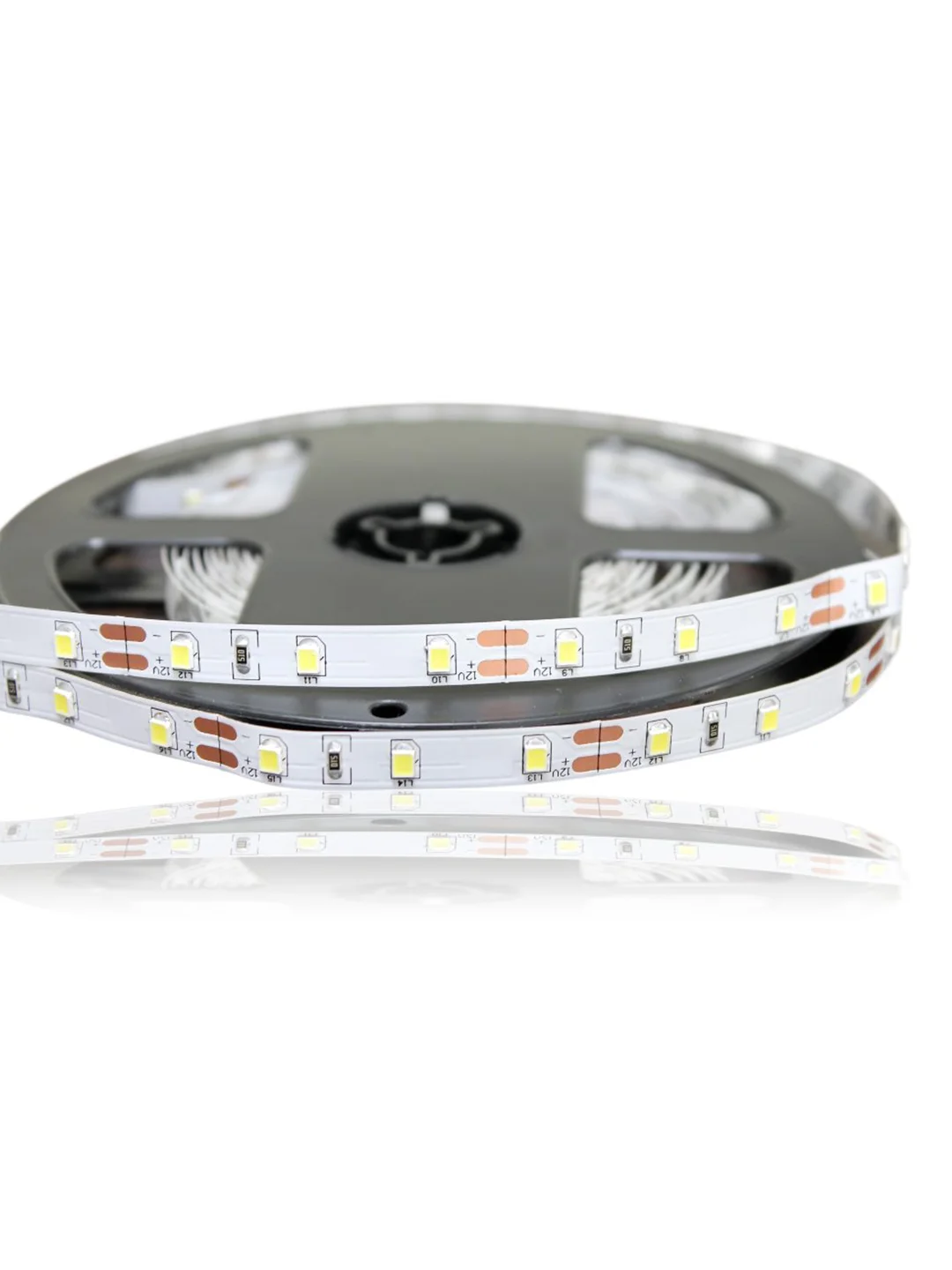 Светодиодная лента SMD 2835, 300 Led, IP33, 12V, белый 6000K, длина 5 метров, ширина 8 мм
