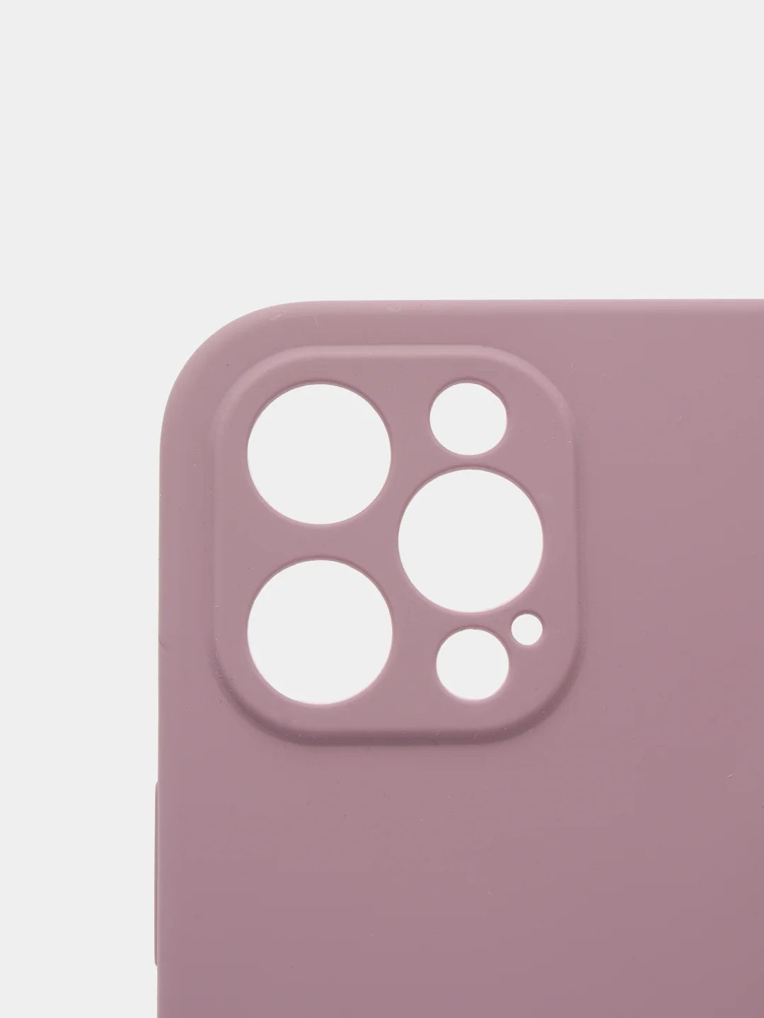 Сиреневый силиконовый чехол iPhone 12 Pro Max, Silicone Case, с закрытым низом и защитой камеры