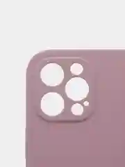 Сиреневый силиконовый чехол iPhone 12 Pro Max, Silicone Case, с закрытым низом и защитой камеры