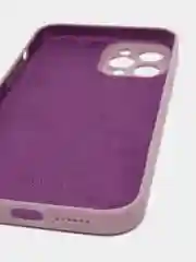 Сиреневый силиконовый чехол iPhone 12 Pro Max, Silicone Case, с закрытым низом и защитой камеры