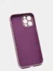 Сиреневый силиконовый чехол iPhone 12 Pro Max, Silicone Case, с закрытым низом и защитой камеры