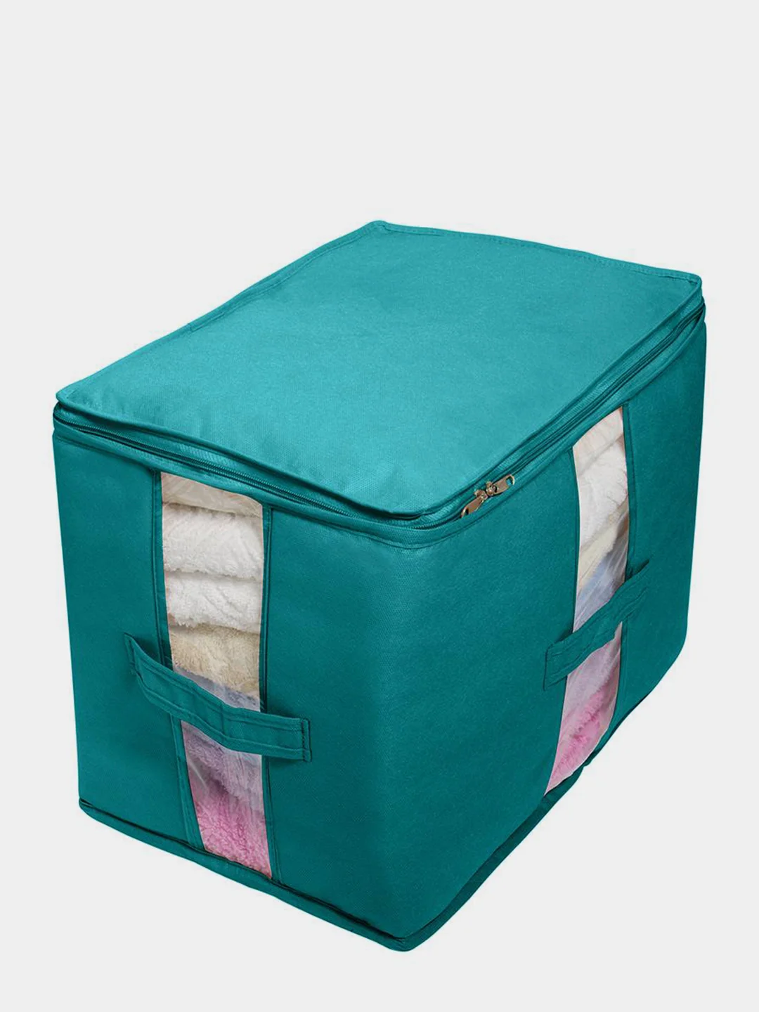 Бирюзовый кофр для вещей, 30 х 45 х 30 см