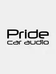 Наклейка на авто с надписью "Pride car audio"