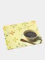 Желтый коврик для мышки, 18 х 22 см
