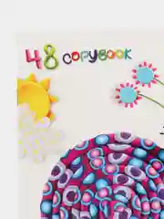 Терракотовый тетрадь А5 48 л. АЛЬТ скоба, клетка, конгрев, гибридный лак, "ЧУДЕСНОЕ НАСТРОЕНИЕ"