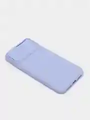 Лавандовый ребристый чехол с защитой камеры в виде шторки на iPhone 6s/7/8/Plus/SE/20/11/Pro на айфон