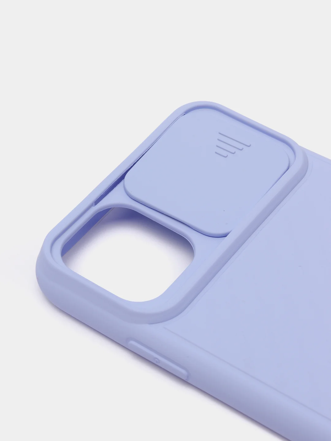 Лавандовый ребристый чехол с защитой камеры в виде шторки на iPhone 6s/7/8/Plus/SE/20/11/Pro на айфон