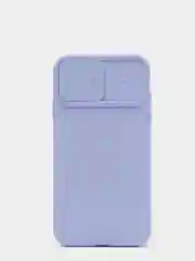 Лавандовый ребристый чехол с защитой камеры в виде шторки на iPhone 6s/7/8/Plus/SE/20/11/Pro на айфон