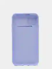 Лавандовый ребристый чехол с защитой камеры в виде шторки на iPhone 6s/7/8/Plus/SE/20/11/Pro на айфон
