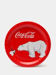 Набор бумажных тарелок "Coca-Cola. Мишки", 6 штук, диаметр 230 мм