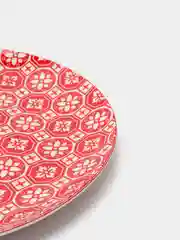 Тарелка плоская без бортов Mix&Match7 Red, с декором, 26,5 см