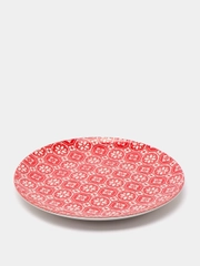 Тарелка плоская без бортов Mix&Match7 Red, с декором, 26,5 см