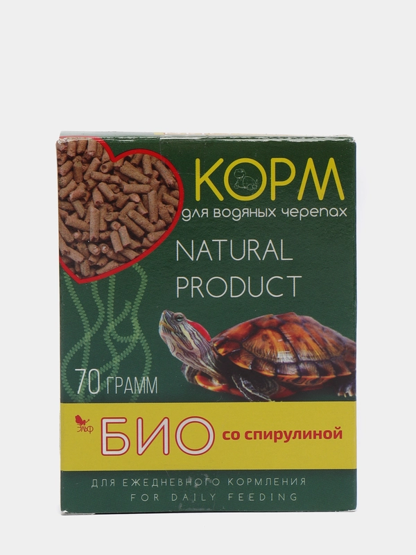 Корм для водяных черепах "Био" со спирулиной, 70 г