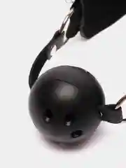 Черный кляп портупея