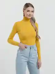 Желтый водолазка женская