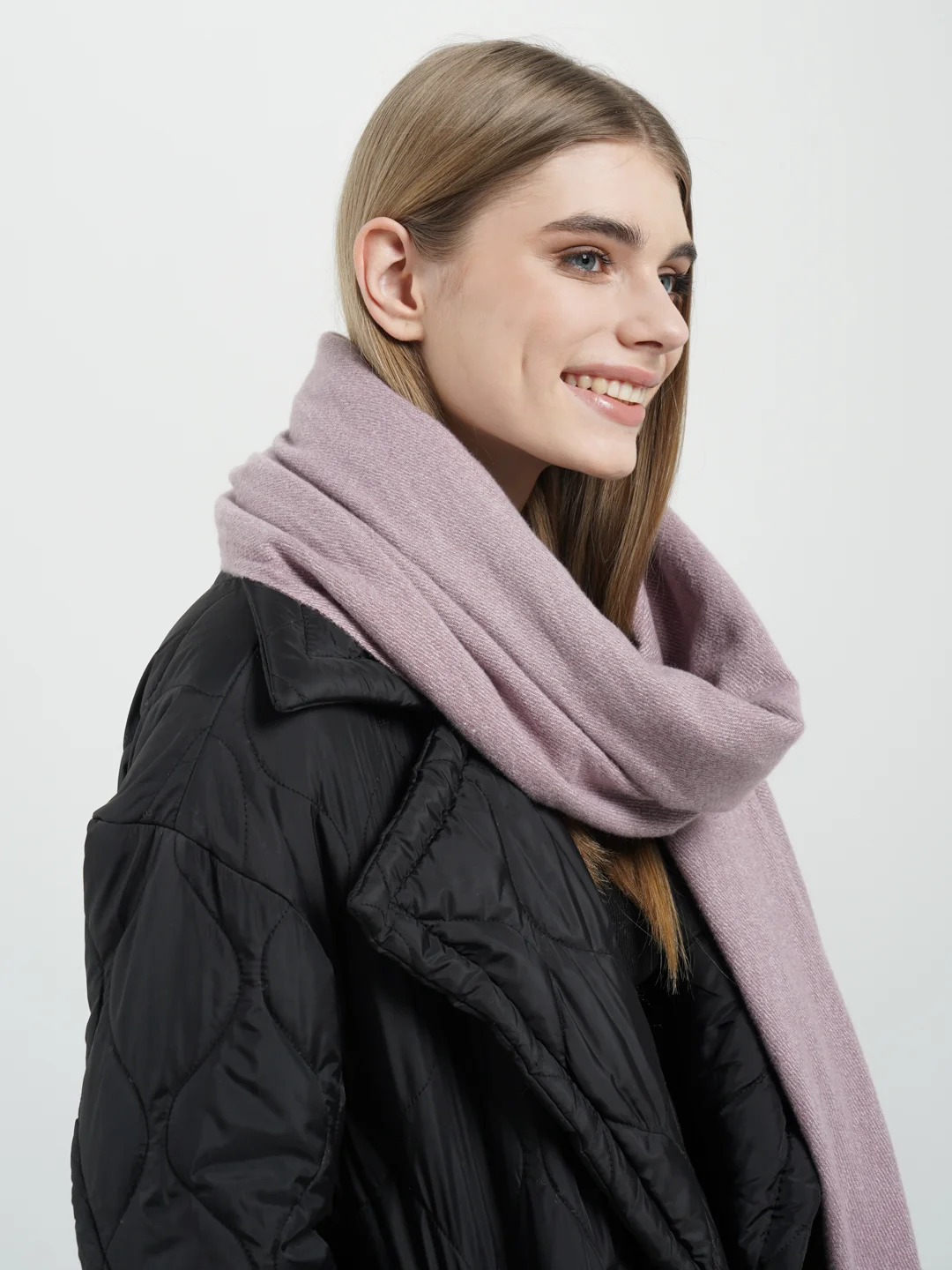 Сиреневый палантины женские/шарф платок жен/осень/зима/подарок маме/Blend Cashmere/головн/маме