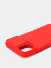 Красный ребристый чехол с защитой камеры в виде шторки на iPhone 6s/7/8/Plus/SE/20/11/Pro на айфон