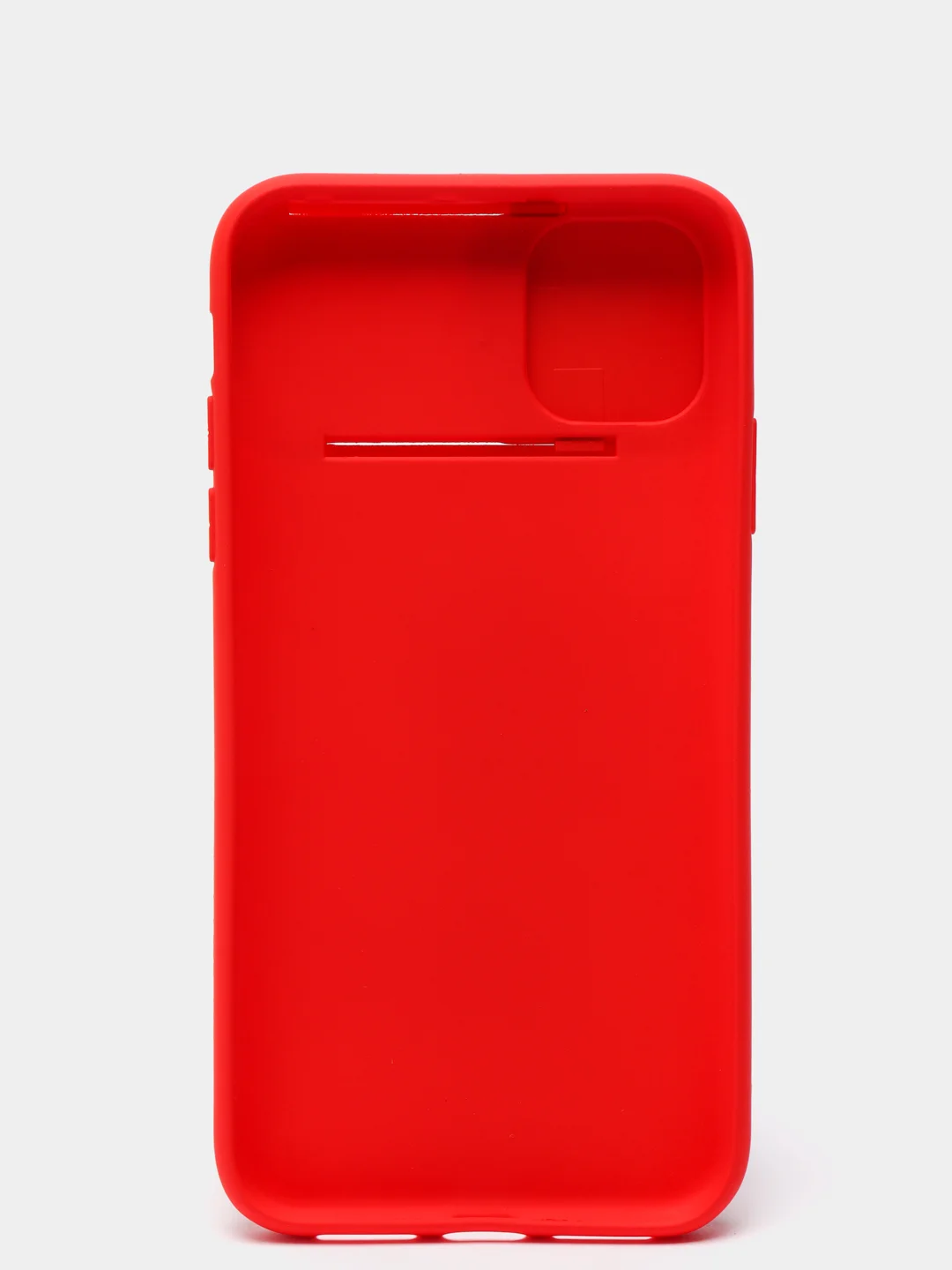 Красный ребристый чехол с защитой камеры в виде шторки на iPhone 6s/7/8/Plus/SE/20/11/Pro на айфон