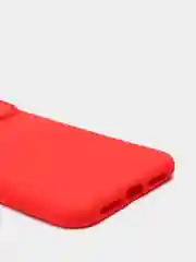 Красный ребристый чехол с защитой камеры в виде шторки на iPhone 6s/7/8/Plus/SE/20/11/Pro на айфон