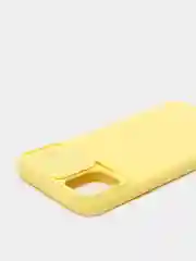 Желтый ребристый чехол с защитой камеры в виде шторки на iPhone 6s/7/8/Plus/SE/20/11/Pro на айфон