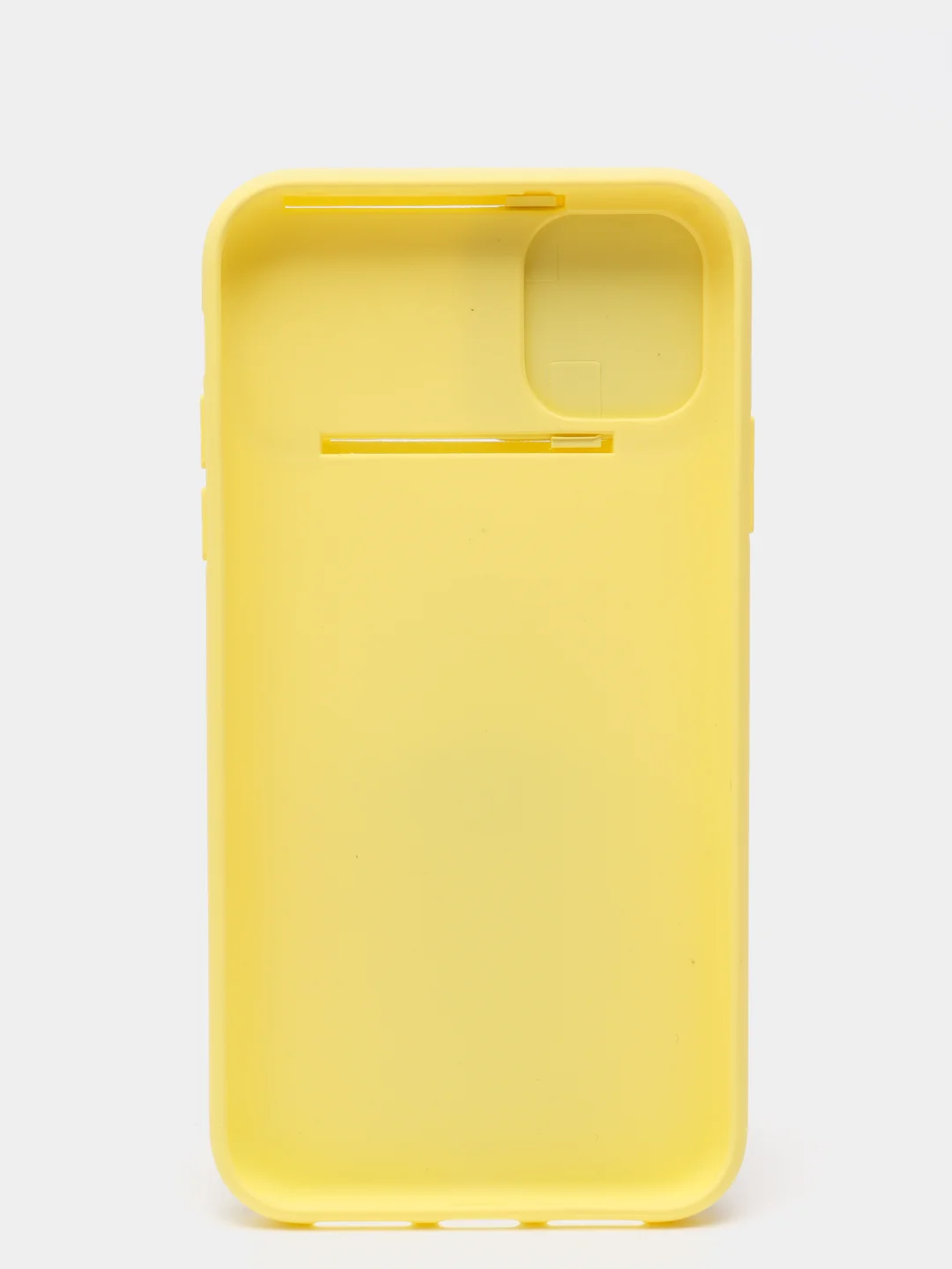 Желтый ребристый чехол с защитой камеры в виде шторки на iPhone 6s/7/8/Plus/SE/20/11/Pro на айфон
