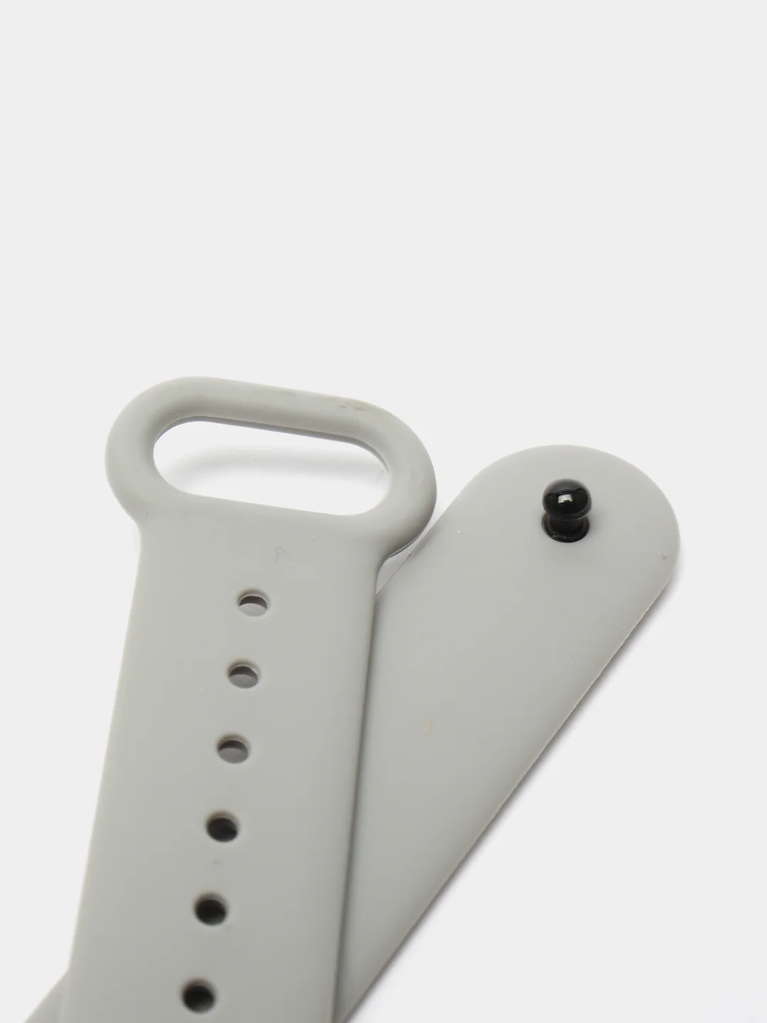 Серебряный силиконовый ремешок для Xiaomi Mi Band 3 и Mi Band 4, фитнес-браслет