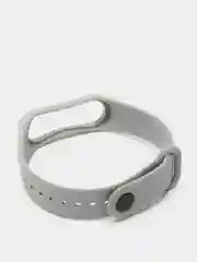 Серебряный силиконовый ремешок для Xiaomi Mi Band 3 и Mi Band 4, фитнес-браслет