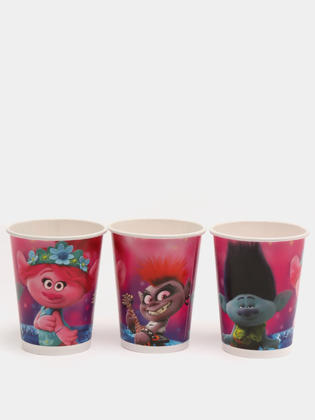 Trolls. Набор бумажных стаканов-3, 6 шт*250 мл