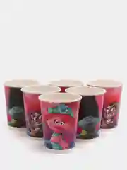 Trolls. Набор бумажных стаканов-3, 6 шт*250 мл