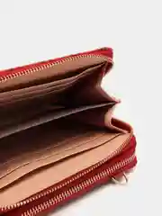 Красный женская сумка клатч для телефона через плечо. Кошелек женский