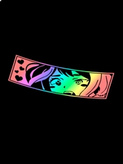 Anime персонаж"Очака Урарака" наклейка на авто голографическая
