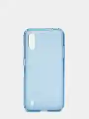 Синий чехол - накладка Araree - Samsung Galaxy A01, прозрачный