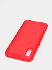 Красный чехол - накладка Araree - Samsung Galaxy A01, прозрачный