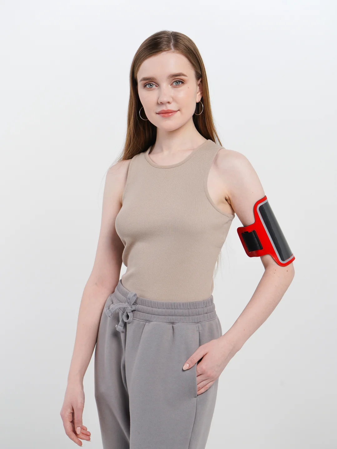 Красный сумка чехол для смартфона на руку