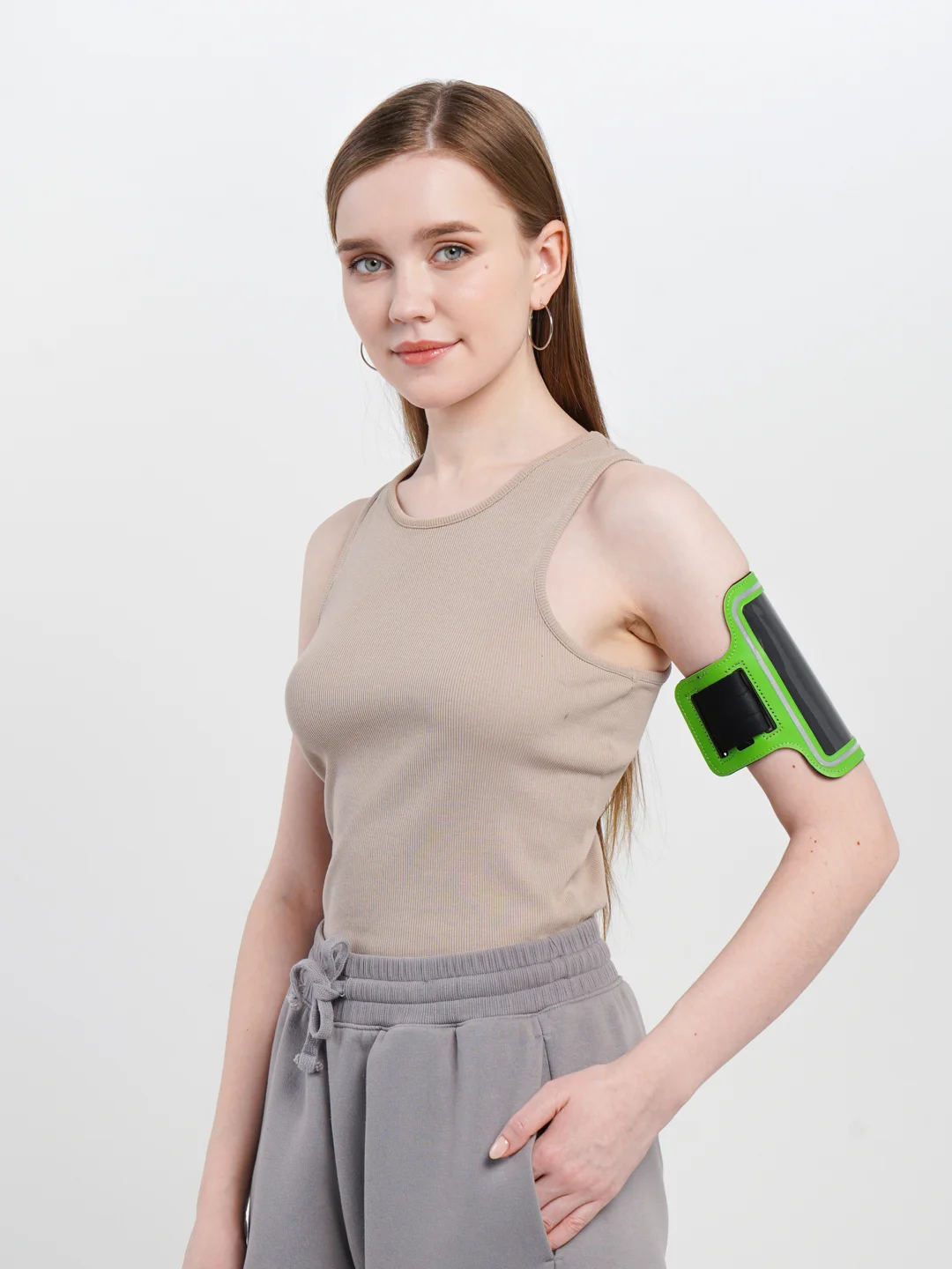 Лайм сумка чехол для смартфона на руку