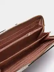 Белый длинный кошелек с принтом