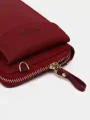 Багровый женская сумка клатч для телефона через плечо. Кошелек женский