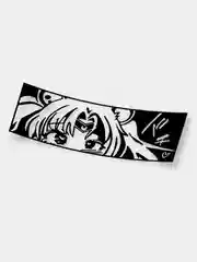 Черный сейлар мун JDM "Sailor Moon" аниме наклейка для авто голография