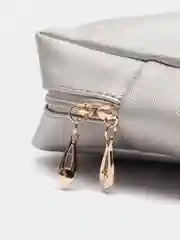 Серебряный дорожная косметичка на молнии