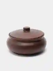 Горшок для запекания с крышкой "Поли", гладкий, красная глина, 1 л