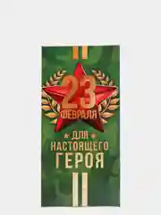 Лавандовый конверт для денег "23 февраля", для мужчин