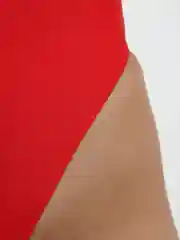 Бордовый купальник слитный женский