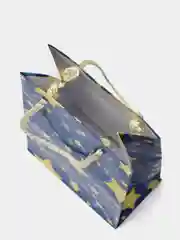 Желтый сумочки бумажные ламинированные 114х146х64
